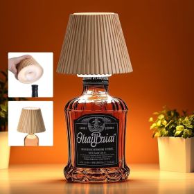 Wireless Bottle Lamp Shades for Table Lamps, 3 Level Brightness Bar Lights for Home Bar, Rechargeable Cordless Lamp for Bedroom Bar&Restaurant