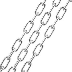 VEVOR Proof Coil Chain, 3/16" x 250', 1100 lbs Safe Working Load, Zinc Plated Proof Tested Coil Chain with Two Quick Links