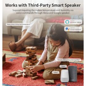 2-Pack WiFi Temperature Humidity Sensor: Indoor Thermometer Hygrometer with App Alert, Free Data Storage Export