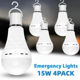8PCS 4PCS Rechargeable LED Light Bulbs 80W Equivalent 1200mAh Battery Backup For Power Outages Emergency Use A19 Size (Option: 4PACK)