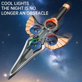 Drone Sword-flying Gesture Remote Control Flying Sword, Children's Gesture-sensing Aircraft, Toy For Boys, Entertainment, Birthday Gift (Option: Coppercolored)