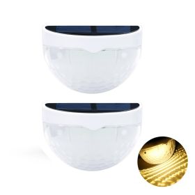 2pcs/6 LEDs Solar Light Courtyard Decoration; Energy-saving & Waterproof (Color: Warm Light 01)