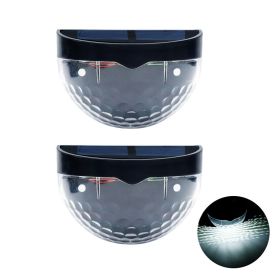 2pcs/6 LEDs Solar Light Courtyard Decoration; Energy-saving & Waterproof (Color: White Light 02)