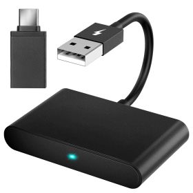 Android Wireless Adapter for In-car Infotainment System 5GHz WiFi Car Auto Navigation Player Fit for FORD HONDA CHEVROLET IOSPhone 6+ (Color: Black, size: One size)