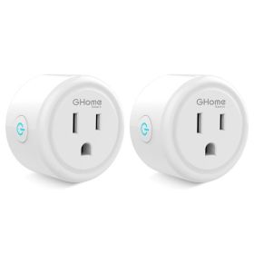GHome Smart Mini Plug Compatible with Alexa and Google Home, WiFi Smart Outlet Socket Remote Control with Timer Function, Only Supports 2.4GHz Ne (white: 4)
